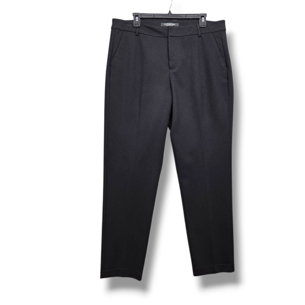 Liverpool Kelsey Ankle Trouser Womens 14 Black High Rise Super Stretch‎ Ponte